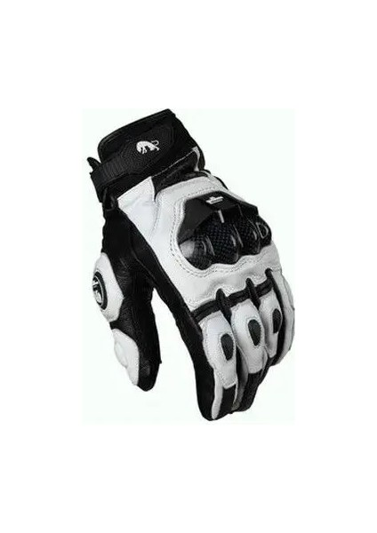 Afs 6 Beyaz Stil L Beden Tüm Deri Delikli Karbon Fiber Motosiklet Eldivenleri Yol Motosiklet Sürme Eldivenleri Erkekler Nefes Alabilir Motokros Eldivenleri (Yurt Dışından)