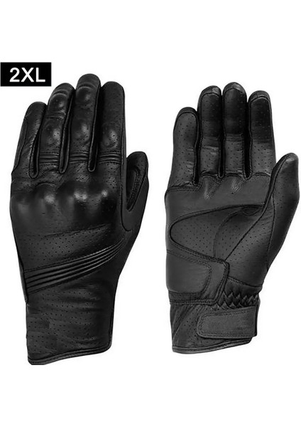 Xxl Stili Motosiklet Eldivenleri Retro Koyun Derisi Erkekler Moto Yarış Eldivenleri Bisiklet Bisiklete Binme Motosiklet Motokros Deri Sürme Eldiven Dokunmatik Ekran (Yurt Dışından)