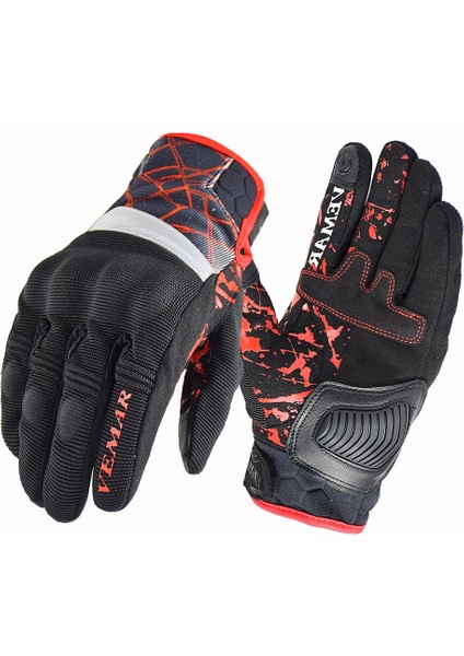 Gri Stil M Beden Vemar Kumaş Motokros Eldiven Erkek Nefes Guantes Moto Yaz Motosiklet Eldivenleri Motosiklet Ekipmanları Için Bmx Mtb Ph Eldiven (Yurt Dışından)