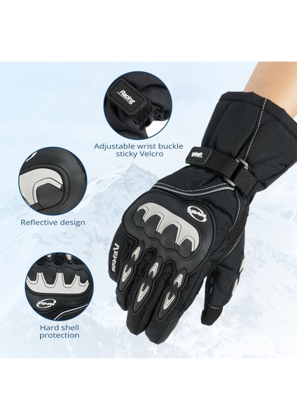 Mavi Stil L Beden Vemar Kış Motosiklet Eldiven Erkek Kadın Erkek Dokunmatik Ekran Moto Motokros Su Geçirmez Rüzgar Geçirmez Koruyucu Eldivenler (Yurt Dışından) fırsatları