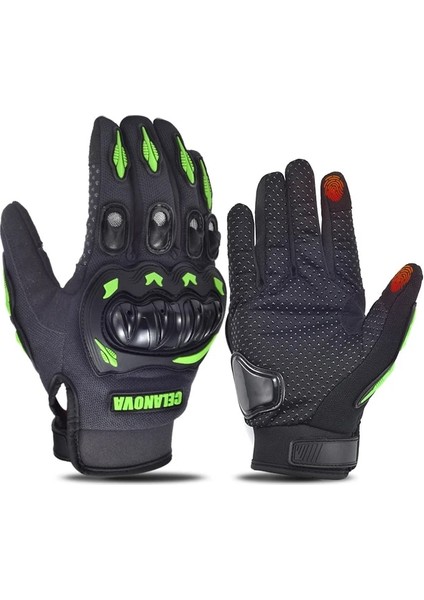 Yeni Yeşil Stil Xl Beden Motosiklet Eldivenleri Moto Dokunmatik Ekran Nefes Alabilir Motorlu Motosiklet Yarışı Sürme Bisiklet Koruyucu Eldivenler Guantes Moto Yaz (Yurt Dışından)