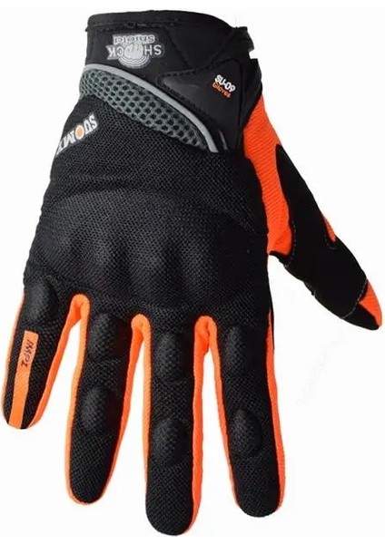 Turuncu Tarzı L Beden Suomy Yaz Nefes Motosiklet Eldivenleri Tam Parmak Motosiklet Ekipmanları Kadın Erkek Pembe Atv Rider Spor Eldiven Korumak Guantes (Yurt Dışından)