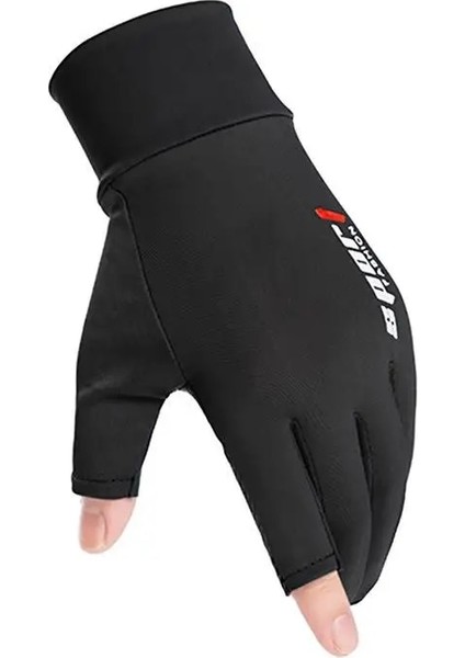 Iki Parmak Gri Stili Buz Ipek Kaymaz Eldivenler Nefes Alabilir Doğa Sporları Sürüş Sürme Dokunmatik Ekran Motosiklet Eldivenleri Ince Anti-Uv Koruması (Yurt Dışından) fiyatları