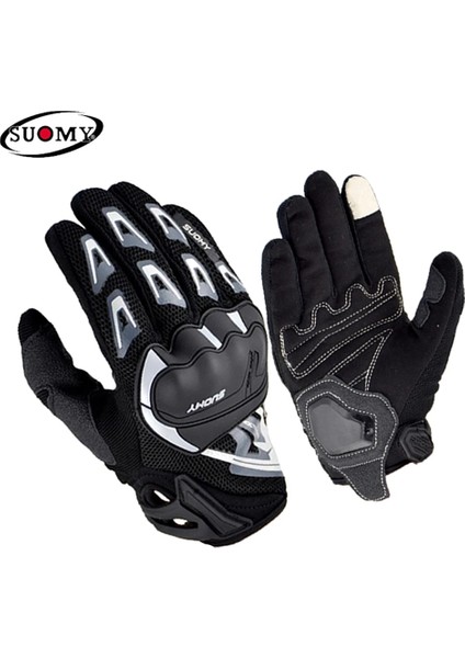 SU10 Kırmızı Stil L Beden Suomy Eldiven Nefes Yaz Motosiklet Eldivenleri Darbeye Dayanıklı Tam Parmak Bisiklet Guantes Moto Luvas Motokros Motosiklet Eldivenleri (Yurt Dışından) indirimleri