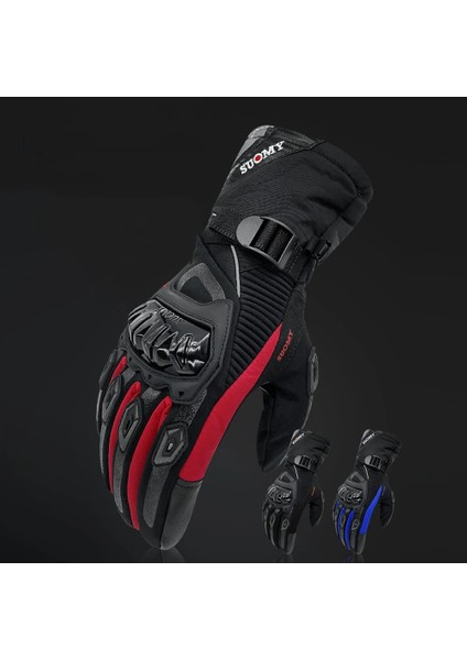 WP06 Suya Dayanıklı Kırmızı Stil Xxl Suomy Motosiklet Eldivenleri 100% Su Geçirmez Rüzgar Geçirmez Kış Sıcak Guantes Moto Luvas Dokunmatik Ekran Motosiklet Eldiveni Koruyucu (Yurt Dışından) indirimleri