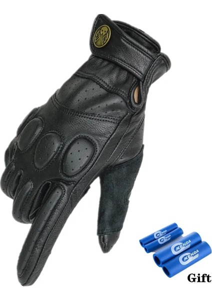 Kumral Tarzı L Beden Nikukodo Retro Inek Derisi Motosiklet Eldivenleri Güvenli Rahat Motokros Eldivenleri Guantes Moto Erkekler Açık Sürme Dokunmatik Ekran Eldivenleri (Yurt Dışından) indirimleri