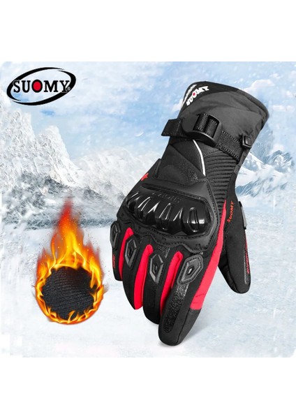 Wp-02 Kış Stili M Beden Suomy Kış Sıcak Motosiklet Eldivenleri 100% Su Geçirmez Rüzgar Geçirmez Guantes Moto Luvas Dokunmatik Ekran Motosiklet Eldiveni (Yurt Dışından) modelleri