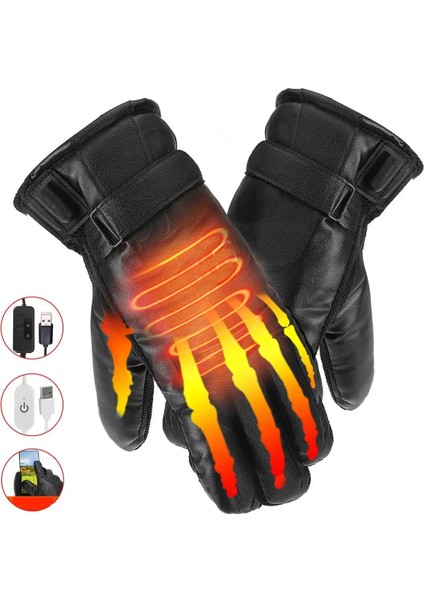 Basit Stil Elektrikli Isıtmalı Eldivenler Termal Sıcak Isı Eldivenleri Kayak Tırmanışı Snowboard Motokrosu Kar Araci Için (Yurt Dışından) fırsatları