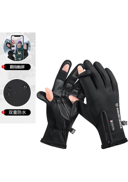 DB03 Bk G Stili Xl Beden Motosiklet Eldivenleri Moto Eldivenleri Kış Termal Polar Astarlı Kış Suya Dayanıklı Dokunmatik Ekran Kaymaz Motosiklet Binme Eldivenleri # (Yurt Dışından)