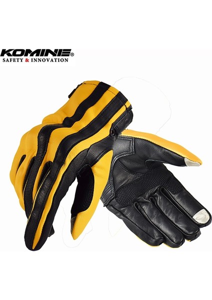 162-GRI Stili Xl Beden Komine GK-119 Deri Motosiklet Eldivenleri 5 Renk Şerit Motosiklet Biker Binme Eldiven Dokunmatik Ekran Erkek Kadın Motokros Moto Eldiven (Yurt Dışından) indirimleri