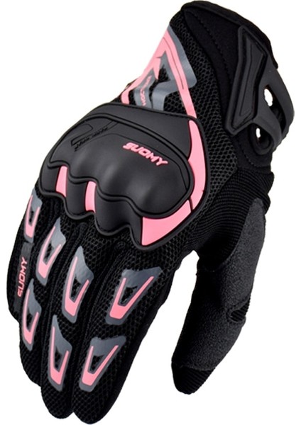 SU09-YEŞIL Stil Xl Beden Suomy Motosiklet Eldivenleri Kadın Erkek Yaz Nefes Pembe Dokunmatik Ekran Moto Eldiven Motokros Motosiklet Yarışı Sürme Guantes (Yurt Dışından) modelleri