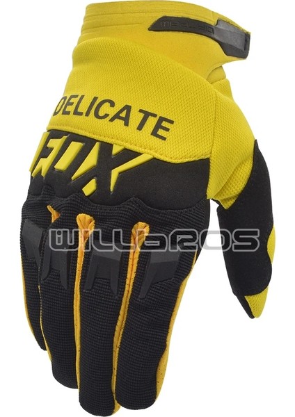 Sarı Stil Xl Beden Motokros Yarış Eldivenleri Hassas Tilki Guantes Dağ Bisikleti Offroad Hava Mesh Erkek Kadın Unisex Bisiklet Motosiklet Luvas (Yurt Dışından)