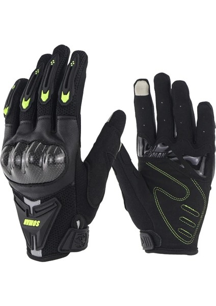 Yeşil Stil L Beden Soman Motosiklet Eldivenleri Karbon Fiber Deri Moto Binme Eldivenleri Erkekler Motosiklet Koruyucu Dişliler Motokros Gants Moto Luvas MG19 (Yurt Dışından)