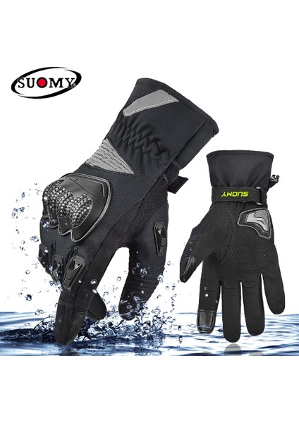 SU09 Yeşil Stil Xxl Suomy Motosiklet Eldivenleri Kış Sıcak Moto Eldivenleri Motosiklet Guantes Dokunmatik Ekran Gant Moto Sürme Eldivenleri 100% Su Geçirmez Rüzgar Geçirmez (Yurt Dışından) indirimleri