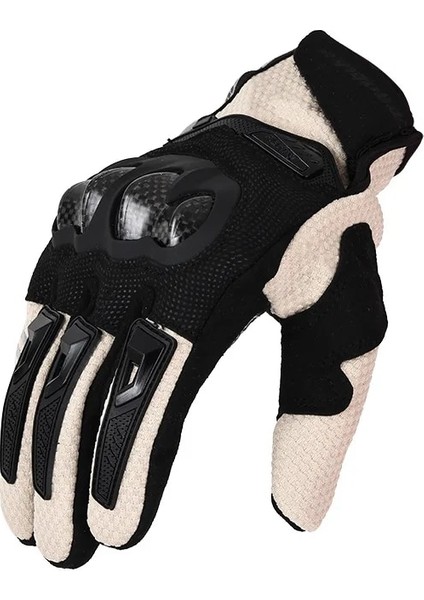 Haki Stili Xxl Motosiklet Eldivenleri Moto Dokunmatik Ekran Nefes Alabilir Motorlu Motosiklet Yarışı Sürme Bisiklet Koruyucu Eldivenler Karbon Fiber Protion (Yurt Dışından)