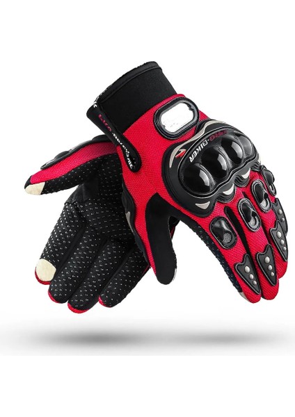 Kırmızı Stil Xxl Guantes Moto Erkek Kadın Kir Bisiklet Motosiklet Unisex Nefes Dokunmatik Ekran Bisiklet Sürme Yarış Erkek Kadın Motokros Eldiven (Yurt Dışından)