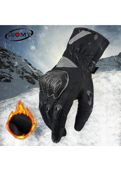 Wp-02 Siyah Stil M Beden Suomy Motosiklet Eldivenleri Kış Sıcak Su Geçirmez Motosikletçi Motokros Yarışı Sürme Bisiklet Guante Moto Açık Spor Kayak Paten Eldiven (Yurt Dışından) modelleri