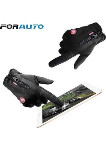 Xl Tarzı 1 Çift En Çok Satan Motosiklet Eldivenleri Binme Eldiven Kayak Eldivenleri Dokunmatik Ekran Windstopper Kış Sporları Için Sıcak Tam Parmak (Yurt Dışından)