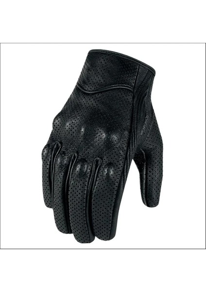 Delikli Stil M Beden Motosiklet Eldivenleri Deri Dokunmatik Erkekler Hakiki Keçi Derisi Spor Bisiklet Eldiveni Motosiklet Yarışı Guantes De Moto Luvas De Motocicleta (Yurt Dışından)