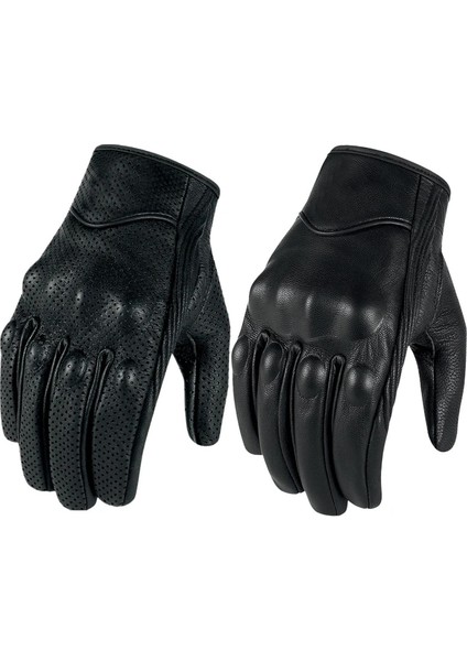 Delikli Stil M Beden Motosiklet Eldivenleri Deri Dokunmatik Erkekler Hakiki Keçi Derisi Spor Bisiklet Eldiveni Motosiklet Yarışı Guantes De Moto Luvas De Motocicleta (Yurt Dışından) fırsatları