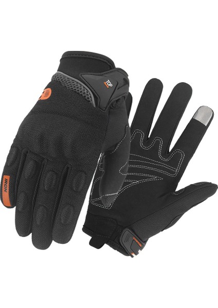 SU01-SIYAH Eldiven Stili L Beden Yaz Guantes Moto Nefes Alabilir Örgü Motosiklet Eldivenleri Dokunmatik Ekran Off Road Motosiklet Sürme Eldivenleri 5 Renk (Yurt Dışından)