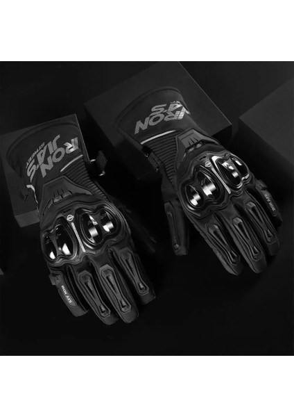 KIŞ-JIA03-SIYAH Stil Xxl Demir Jıa's Motosiklet Eldivenleri Kış Su Geçirmez Rüzgar Geçirmez Dokunmatik Ekran Moto Koruyucu Dişli Motokros Motosiklet Sürme Eldivenleri (Yurt Dışından) indirimleri