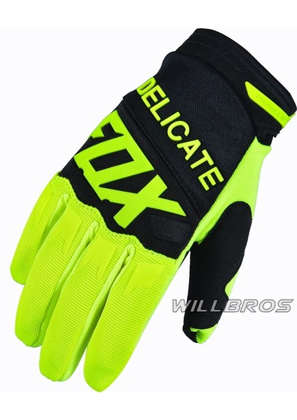 Fluo Tarzı L Beden Motokros Eldivenleri Hassas Tilki Dirtpaw Yarış Guantes Bmx Mx Dirt Bike Dağ Bisikleti Offroad Luvas Erkekler Için Kadın Unisex (Yurt Dışından)