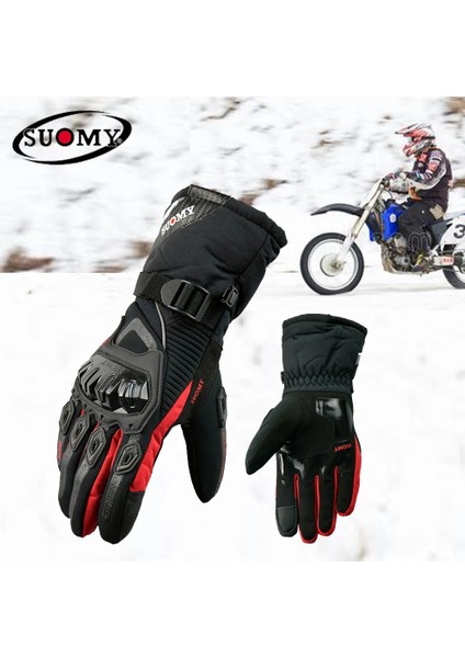 SU33 Yeşil Stil L Beden Suomy 100% Su Geçirmez Motosiklet Eldivenleri Motosiklet Kış Sıcak Guantes Moto Luvas Dokunmatik Ekran Rüzgar Geçirmez Motosiklet Koruyucu (Yurt Dışından) fiyatları
