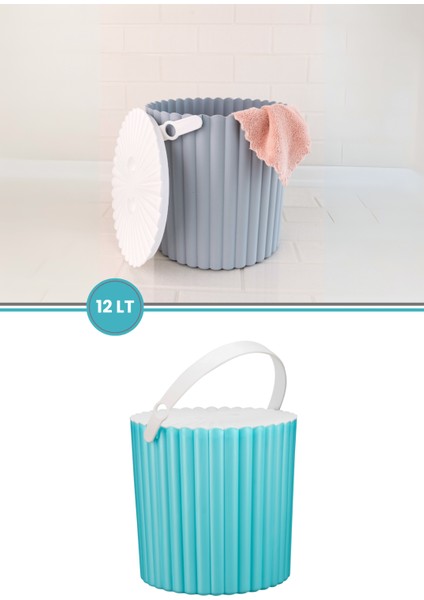 F365 Trendy Çok Amaçlı Kova Yuvarlak