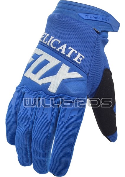 Mavi Stil L Beden Hassas Tilki Eldivenleri Motokros Guantes Mx Bmx Dh Dirt Bike Luvas Dağ Bisikleti Offroad Bisiklete Binme Atv Utv Erkekler Için Guants (Yurt Dışından)