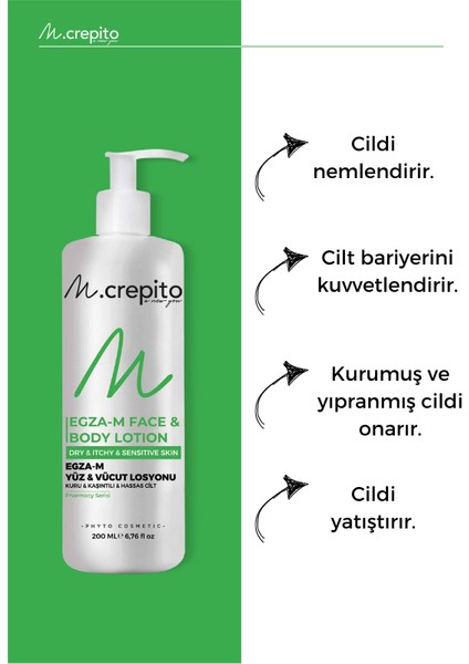 Egzamalı Ciltler Için Postbiyotikli Yüz & Vücut Bakım Seti