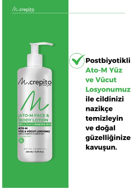 Atopik Dermatitli Ciltler Için Postbiyotikli Yüz & Vücut Bakım Seti