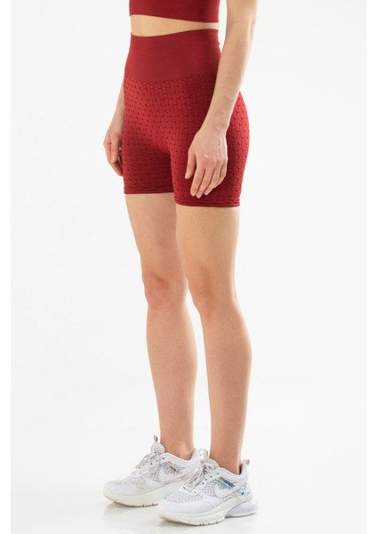 Bordo Slim Fit Yüksek Bel Toparlayıcı Seamless Kadın Tayt SSE0001 fiyatları