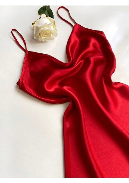 Degaje Yaka Saten Gecelik modelleri