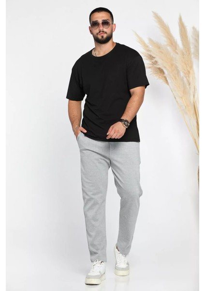 Erkek Double Face Arka Cep Fermuarlı Jogger Pantolon P-00012626