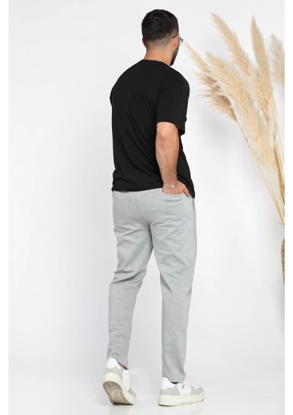 Erkek Double Face Arka Cep Fermuarlı Jogger Pantolon P-00012626