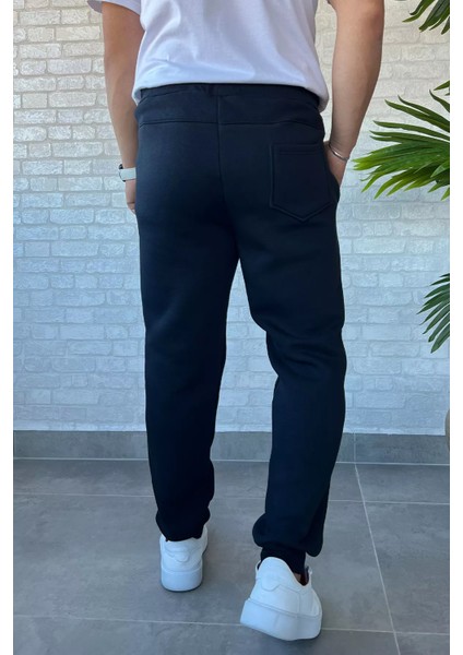 Bel Lastikli Üç Iplik Şardonlu Erkek Eşofman Altı modelleri