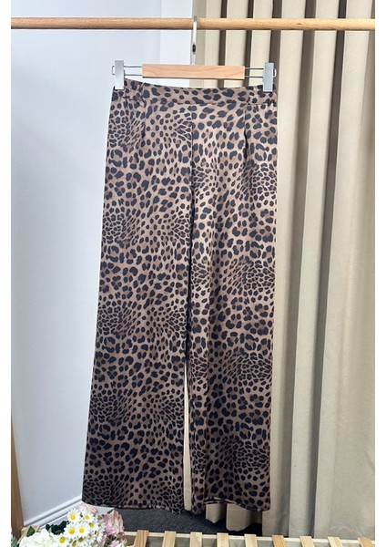 Nera Leopar Desen Pantolon 1323 - Siyah