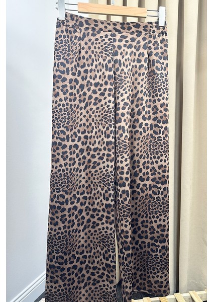 Nera Leopar Desen Pantolon 1323 - Siyah