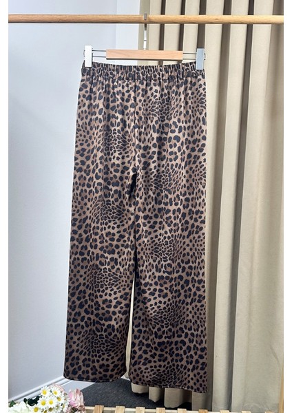Nera Leopar Desen Pantolon 1323 - Siyah