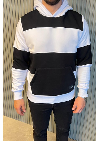 Kapüşonlu Üç Iplik Şardonlu Erkek Sweatshirt fırsatları
