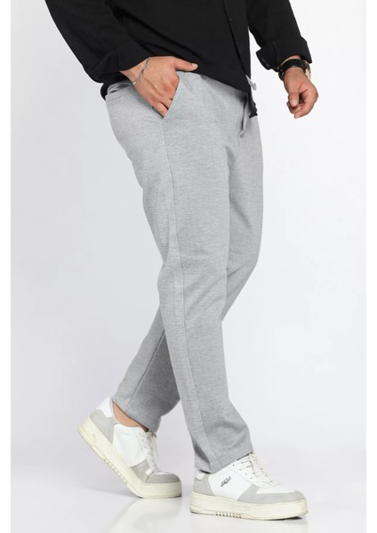 Erkek Double Face Düz Paça Çift Fleto Cep Jogger Pantolon P-00012625