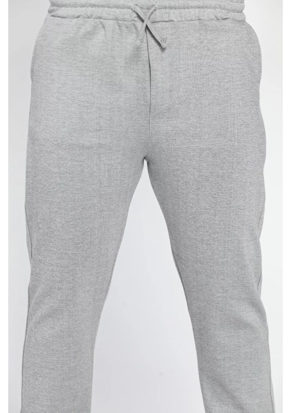 Erkek Double Face Düz Paça Çift Fleto Cep Jogger Pantolon P-00012625