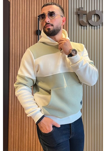 Kapüşonlu Üç Iplik Şardonlu Erkek Sweatshirt fiyatları