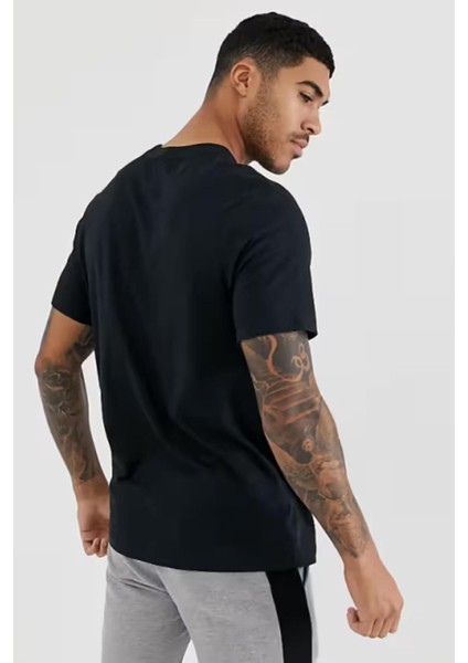 Air Jordan Large Print T-Shirt Erkek Siyah Spor Tişört modelleri