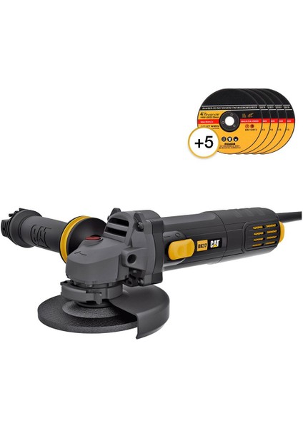 DX37P 750WATT 115MM Profesyonel Avuç Taşlama + 5 Adet Metal Kesme Taşı