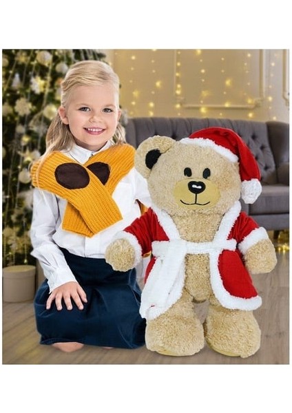 Pababo 60 cm Şapkalı Noel Teddy