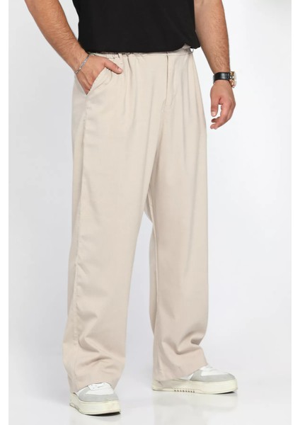 Bez Ayağı Kumaş Baggy Erkek Pantolon P-00012622