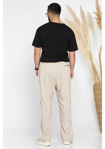Bez Ayağı Kumaş Baggy Erkek Pantolon P-00012622 modelleri