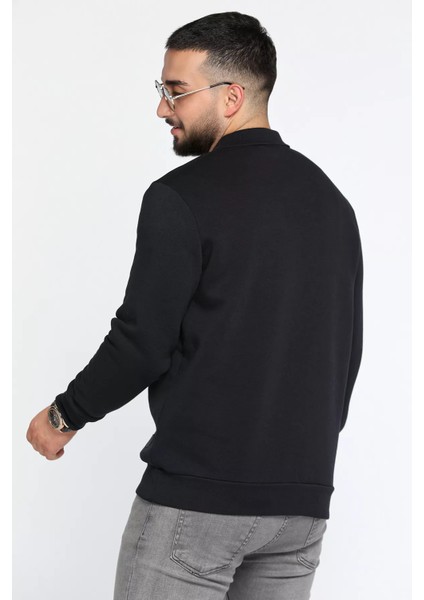 Erkek Polo Yaka Şardonlu Üç Iplik Sweatshirt modelleri